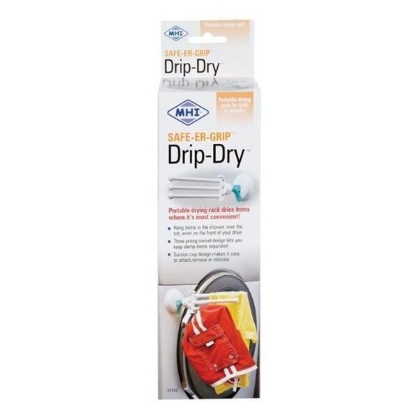 Safe-Er-Grip 42980 Safe-Er-Grip Drip Dry Portable Drying Rack  White, Safe-Er-Grip, Mfr#: 4425856